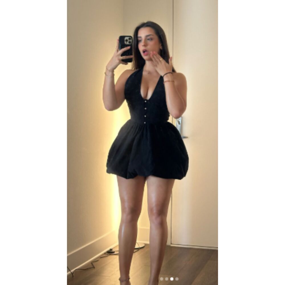 NWT Zara balloon mini dress